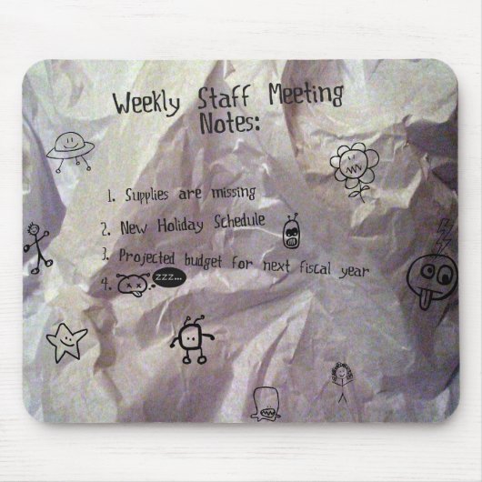 Tapis De Souris Réunion de personnel (Devant)