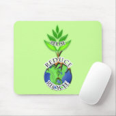 Tapis De Souris Réutiliser le cycle ReDuce (Avec souris)