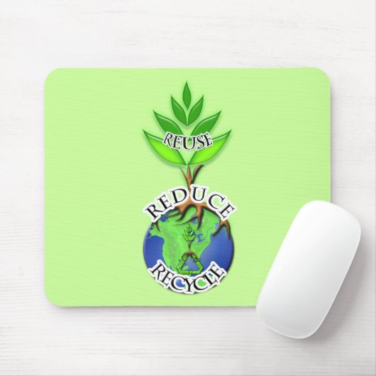 Tapis De Souris Réutiliser le cycle ReDuce (Avec souris)
