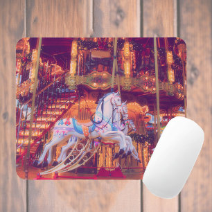 Tapis De Souris rêve d'enfance - ancienne carousel à chevaux