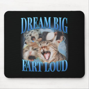Tapis De Souris Rêve Grand Pet Fort Écœurant Drôle Chat Maudit Mem