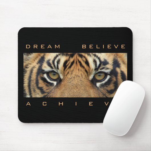 Tapis De Souris Rêve motivationnel Croire atteindre horizontal (Avec souris)