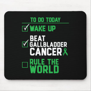 Tapis De Souris Réveillez-Vous Battez le Cancer de la Vésicule Bil