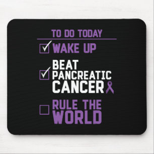 Tapis De Souris Réveillez-vous battre cancer pancréatique Règle le