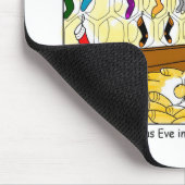 Tapis De Souris Réveillon de Noël dans la ruche (couleur) - Mousep (Coin)