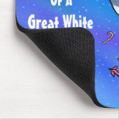 Tapis De Souris Rêver D'Un Grand Noël De Requin Blanc (Coin)
