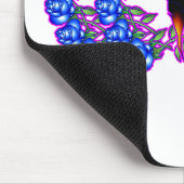 Tapis De Souris Rêves bleus de fleur (Coin)