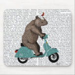 Tapis De Souris Rhino sur cyclomoteur<br><div class="desc">Transports et voyages</div>