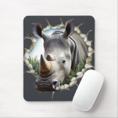 Tapis De Souris Rhinocéros (Avec souris)