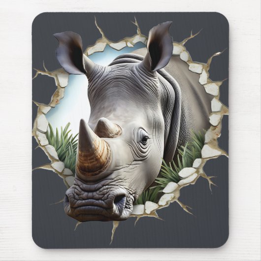 Tapis De Souris Rhinocéros (Devant)