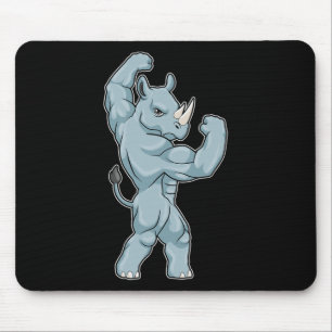Tapis De Souris Rhinocéros Bodybuilder Musculation Sports