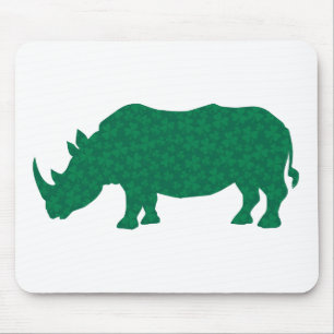 Tapis De Souris Rhinoceros en Shamrock