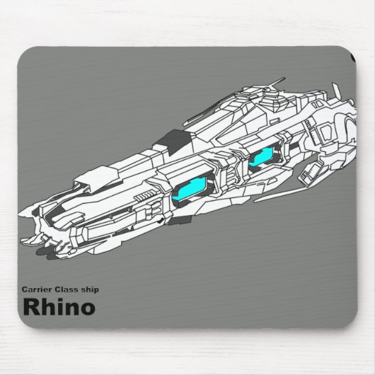 Tapis De Souris Rhinocéros Mousepad de galaxie (Devant)