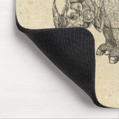 Tapis De Souris Rhinocéros vintage de Durer (Coin)