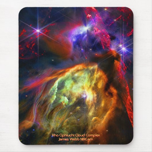 Tapis De Souris Rho Ophiuchi Cloud Complex - James Webb NIRCam (Devant)