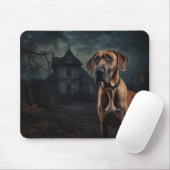 Tapis De Souris Rhodesian Ridgeback Halloween effrayant (Avec souris)