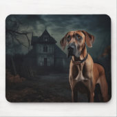 Tapis De Souris Rhodesian Ridgeback Halloween effrayant (Devant)