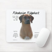 Tapis De Souris Rhodesian Ridgeback Historique Design (Avec souris)