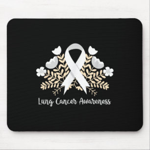 Tapis De Souris Ribbon de sensibilisation au cancer du poumon Canc