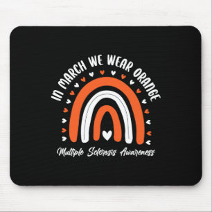 Tapis De Souris Ribbon mignon orange Ms Warrior Sclérose multiple