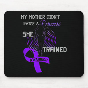 Tapis De Souris Ribbon Purple Ma mère n'a pas élevé une princesse 