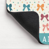 Tapis De Souris Ribbons arc-en-ciel Motif Whimssical Nom personnal (Coin)
