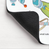 Tapis De Souris Ribosome mRNA tRNA molecules proteins Diagram  (Coin)