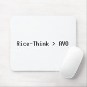 Tapis De Souris Rice-Think>AVO Mousepad (Avec souris)