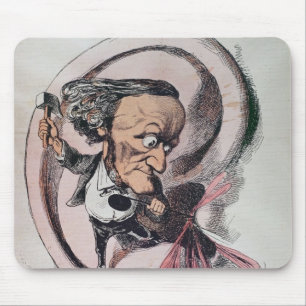 Tapis De Souris Richard Wagner dédoublant le tambour d'oreille du