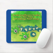 Tapis De Souris Rick London Funny Border Collie Flower Comic  (Avec souris)