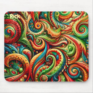 Tapis De Souris RICK ~ Motif d'anniversaire sauvage ~ Mousepad