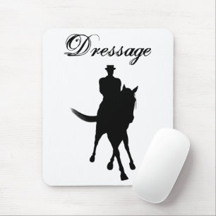 Tapis De Souris Rider Dressage Et Cheval Silhouette