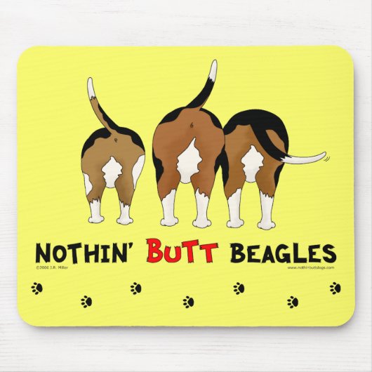 Tapis De Souris Rien n'aboutent des beagles (Devant)