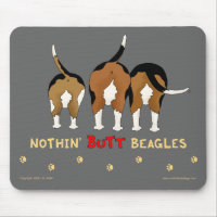 Rien n'aboutent des beagles Mousepad