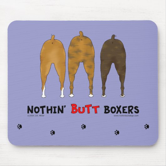 Tapis De Souris Rien n'aboutent des boxeurs (Devant)