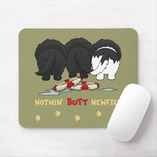 Tapis De Souris Rien n'aboutent Newfies (Avec souris)