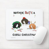 Tapis De Souris Rien n'aboutent Noël de corgi (Avec souris)