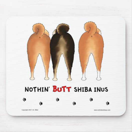 Tapis De Souris Rien n'aboutent Shiba Inus Mousepad (Devant)