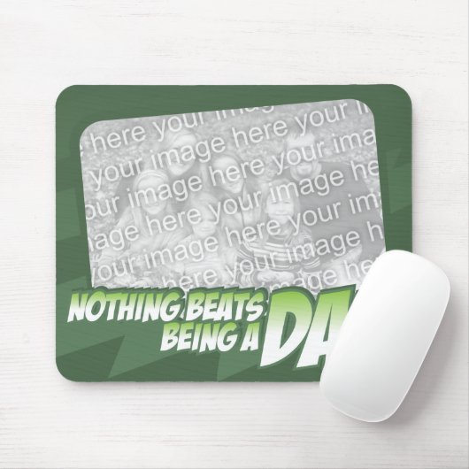 Tapis De Souris Rien ne bat être un papa Customizeable Mousepad (Avec souris)