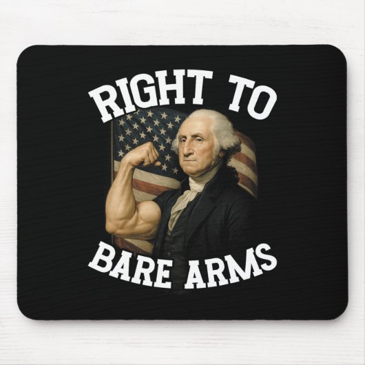 Tapis De Souris Right To Bare Arms Funny July 4th  (Devant)