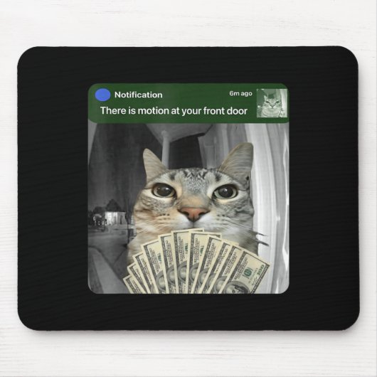 Tapis De Souris Ring Cat With Motion Meme  (Devant)