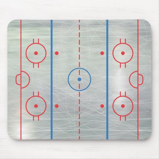 Tapis De Souris Rink de hockey glace Mousepad (Devant)