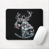 Tapis De Souris Ripped For The Games Drôle Christmas Gym Workout R (Avec souris)
