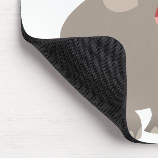 Tapis De Souris Rire Eléphant Caricature Mousepad (Coin)