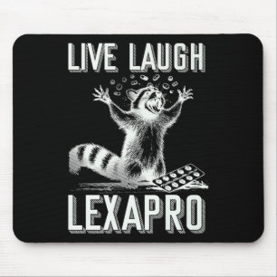 Tapis De Souris Rire en direct Lexapro Sensibilisation à la santé 