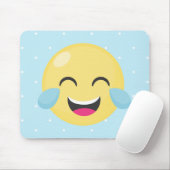 Tapis De Souris Rire les points bruyants d'Emoji (Avec souris)