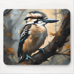 Tapis De Souris Rires de charme : Kookaburra dans peinture à huile