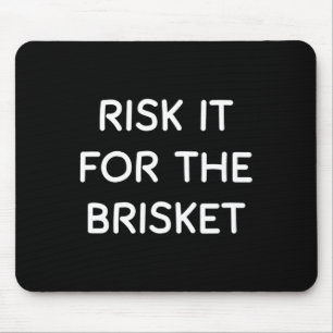 Tapis De Souris Risquer tout pour le Brisket Jewish Deli BBQ Pastr