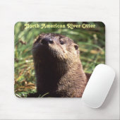 Tapis De Souris River Otter Up Close and Personal Mousepad (Avec souris)