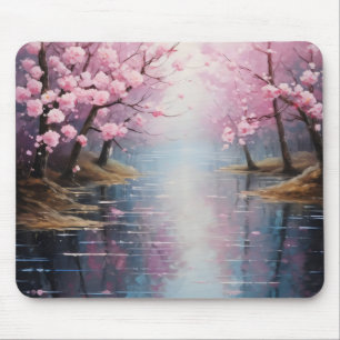 Tapis De Souris Rives de la rivière de printemps